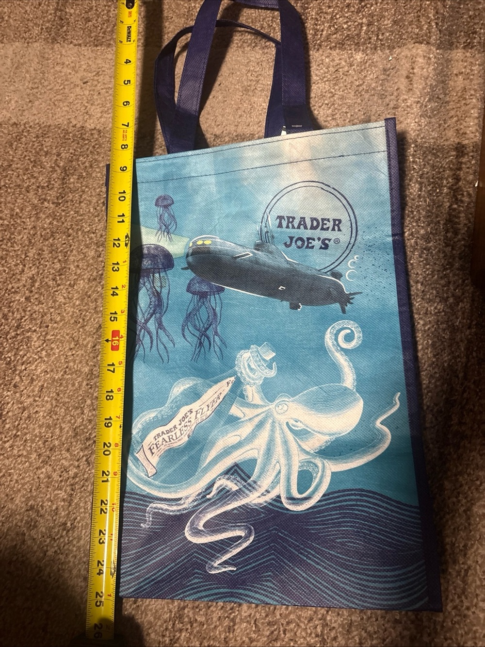 Trader Joes Recycled Ocean Plastic Tote Bag Reusable